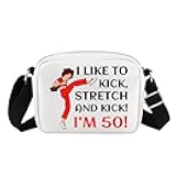G2TUP TV Show Inspired Gift I Like To Kick I'm 50 Makeup Bag Fun Skit Lover Cosmetic Bag TV Show Characters Fans Gift (I Like To Kick I'm 50 HS)