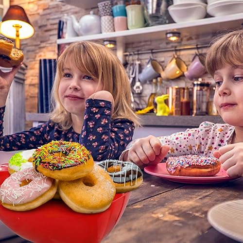 Miniatura 7 de KS - Tazón profundo de plástico rojo en forma de corazón de San Valentín, para el hogar, cocina, fiesta, para servir dulces, galletas, papas fritas,