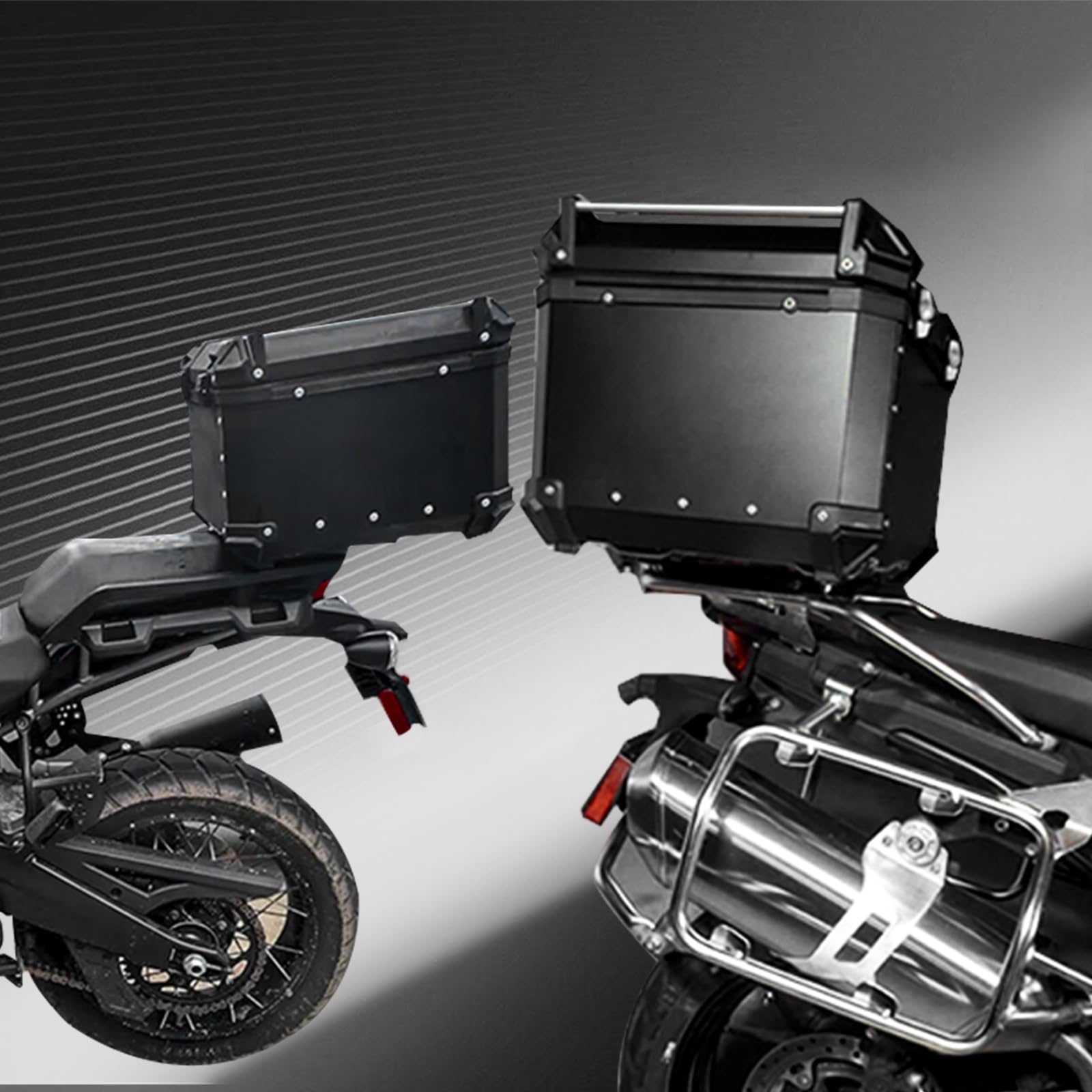 Snapklik.com : 55L Motorcycle Top Case, Aluminum/RV/Yacht/Motorcycle ...