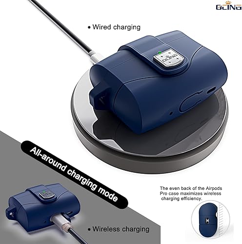 Miniatura 5 de Funda 6 en uno para Airpods Pro (2024202320222019, 321 generación), funda de silicona suave para AirPods Pro de 2 generación con bloqueo seguro,