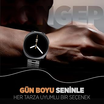 Rongep [Dynamic Loop] Samsung Galaxy Watch 9/8 44mm/40mm/Classic 46mm ile Uyumlu Kordon Çift Renkli Silikon Samsung Watch 9 44mm Kordonu Premium Yumuşaklıkta Galaxy Watch 9 Kordon