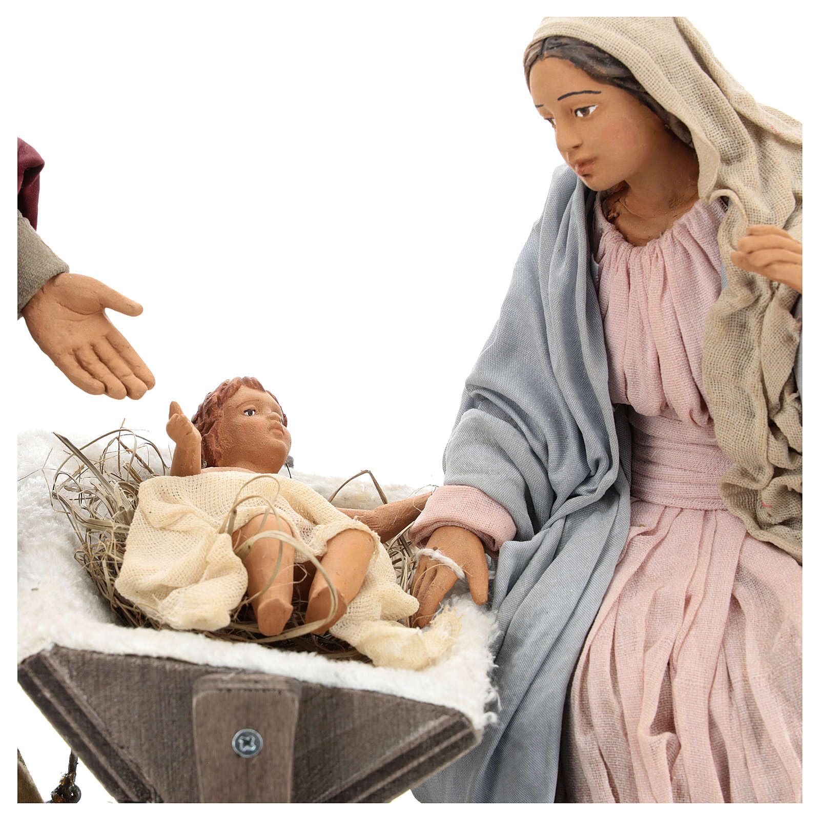 Holyart Classic Nativity 30 cm Neapolitan Nativity Scene Movement