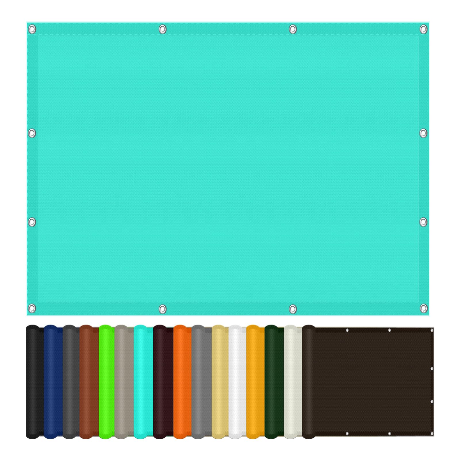 Voile ombrage 350x400 cm pour stopper la chaleur du balcon