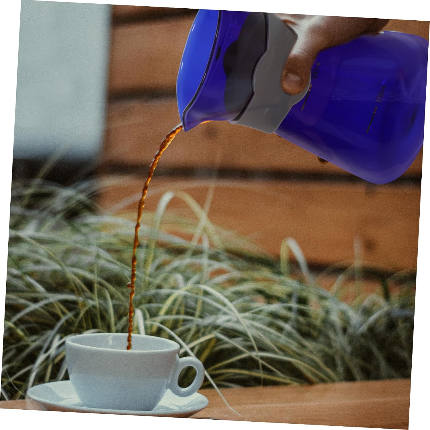 Glass Coffee Pot with Graduated Scale Decorative Multi-function Coffee Kettle Safe Food-grade Glass for Home Office Use