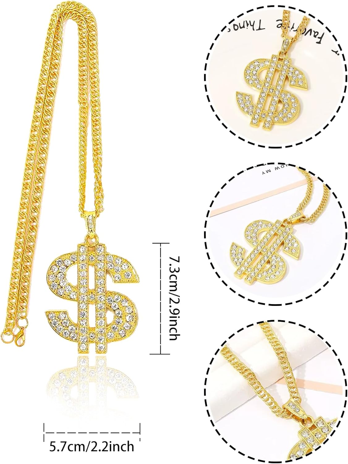 Boys 80s 90s Outfits 6 Pcs Hip Hop Costumes Accessories Kids Colorful T Shirt for Theme Party - Image 6