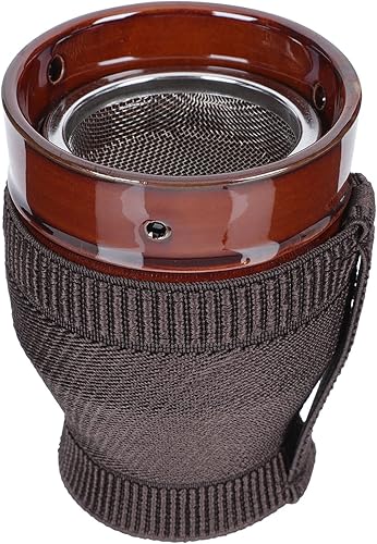 EXCEART Moxibustion Pot Ceramic Moxa Burner Moxibustion Cup Moxa Stick Burner Holder Portable Scraping Pot Productos de acupuntura