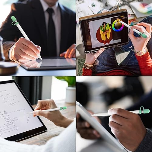 Miniatura 5 de Jelanry Tapa magnética de repuesto para iPencil con tapa de silicona para Apple Pencil de 1 generación, funda protectora antipérdida, accesorios