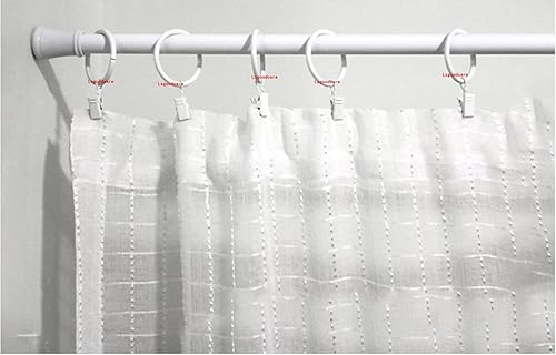 Miniatura 4 de Lsgoodcare, argollas con clips metálicas, de 1 pulgada de diámetro interior, anillos para cortinas, decoración