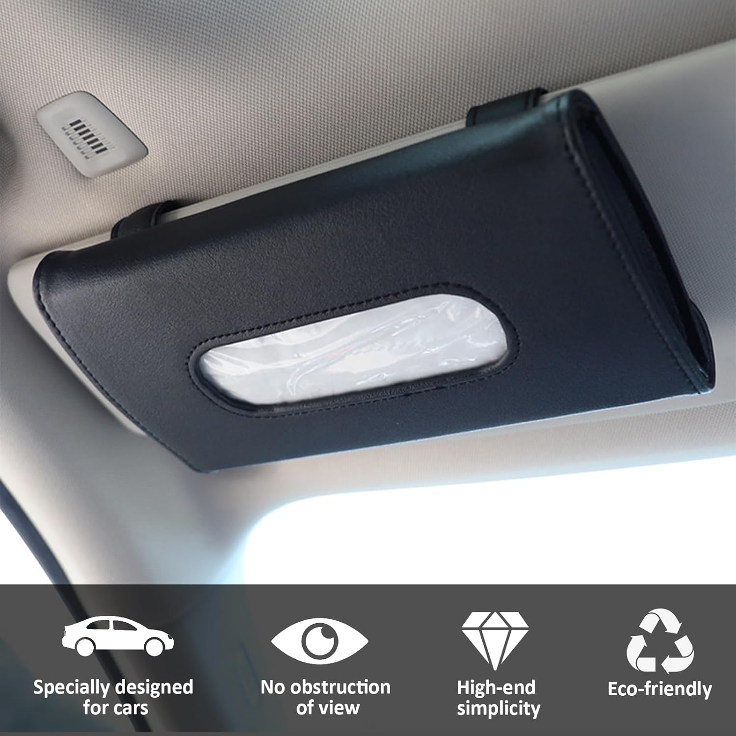Elevate Your Drive: HIAHXC PU Leather Car Tissue Holder Review