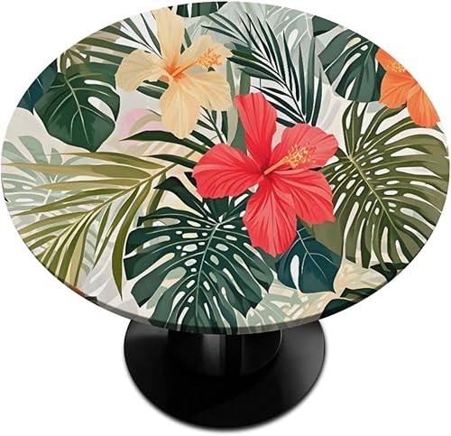 Vista 23 de Cardinal Bird - Mantel redondo ajustable con borde elástico de 36 a 42 pulgadas, mantel redondo elástico, impermeable, lavable, mantel circular