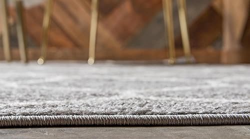 Miniatura 394 de Rugs.com Lattice Frieze Collection Alfombra – 4 x 6 pies, alfombra mediana negra perfecta para salas de estar, comedores grandes, planos abiertos