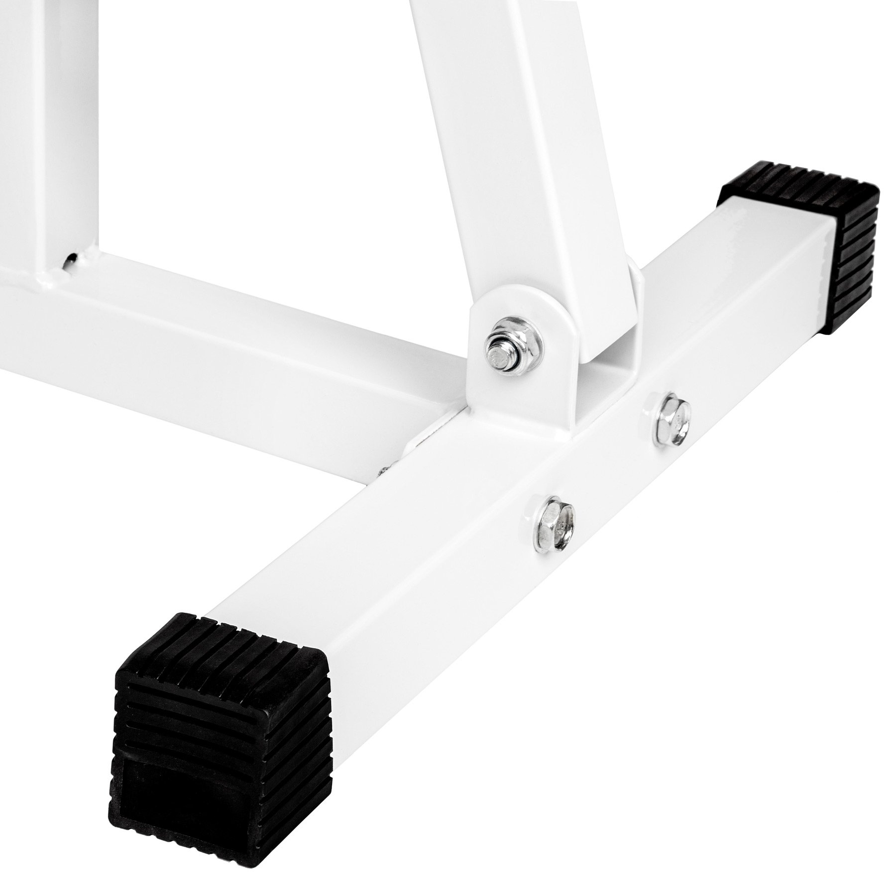 tectake® Panca Palestra Regolabile Multifunzione 120x47x114cm, Panca Inclinata per Pesi Palestra, Attrezzi Home Gym per Addominali, Glutei e altro, Allenamento a Casa, Workout, Fitness - Nero/Bianco