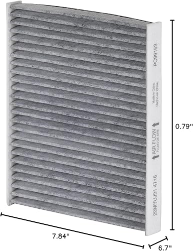 Miniatura 8 de Filtro de aire de cabina PG PC99153  Compatible con BMW X5 2007-2018, 2014-2018 X6, Recirculación