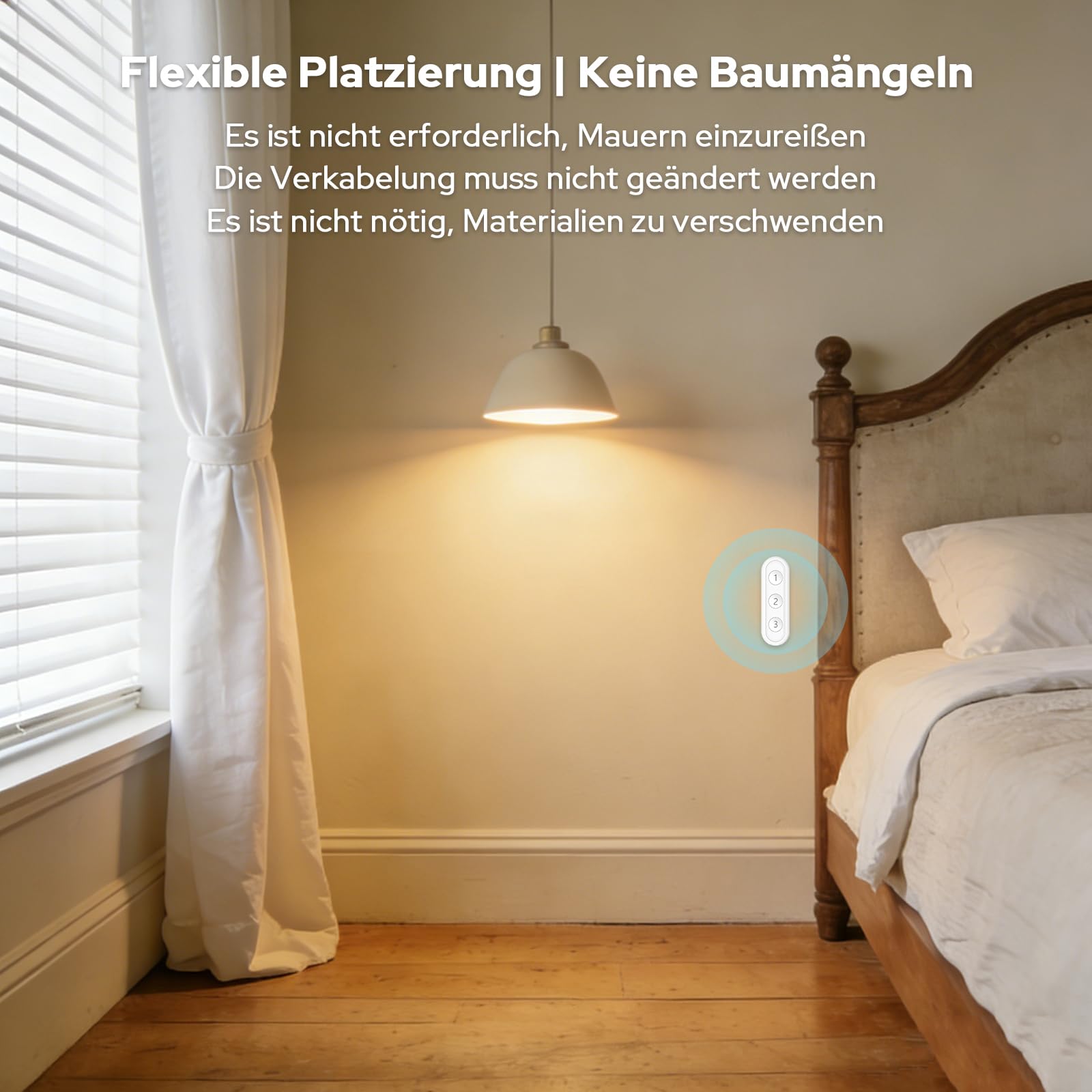 LoraTap ZigBee Intelligente Fernbedienung 4-Pack Weiß, 3-Tasten-Steuerung für Tuya Rollladen-Schaltmodule, Kompatibel mit Smart Life App, Einfache Handhabung, ZigBee Hub Erforderlich