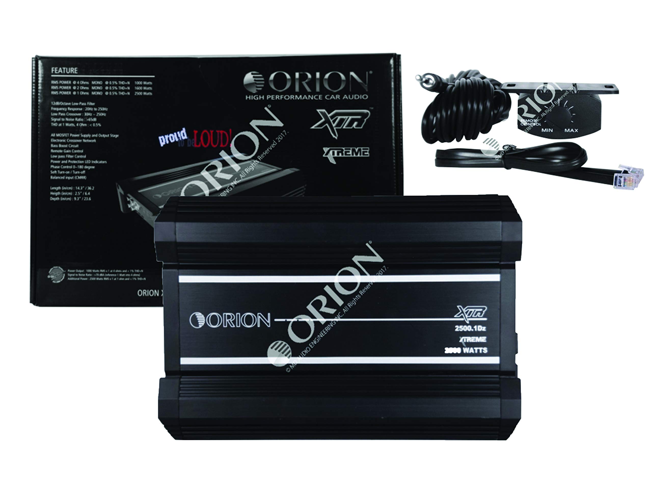 Buy Orion XTR2500.1DZ Monoblock Class D High Performance Amplifier with