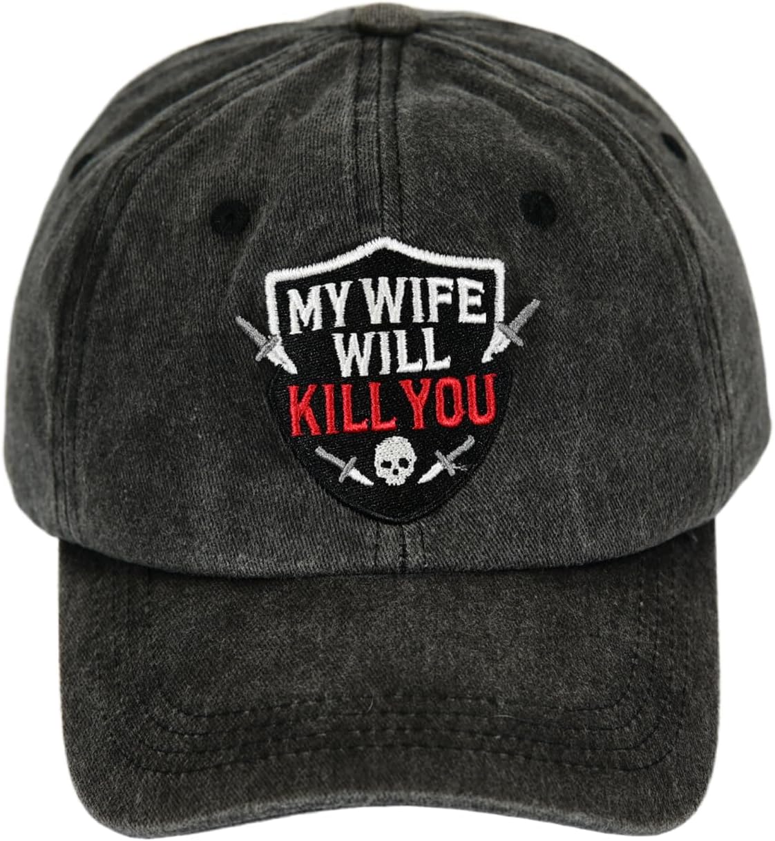 My Wife Will Kill You Hat for Men Baseball Cap Adjustable Embroidered Funny Trucker Hats for Men