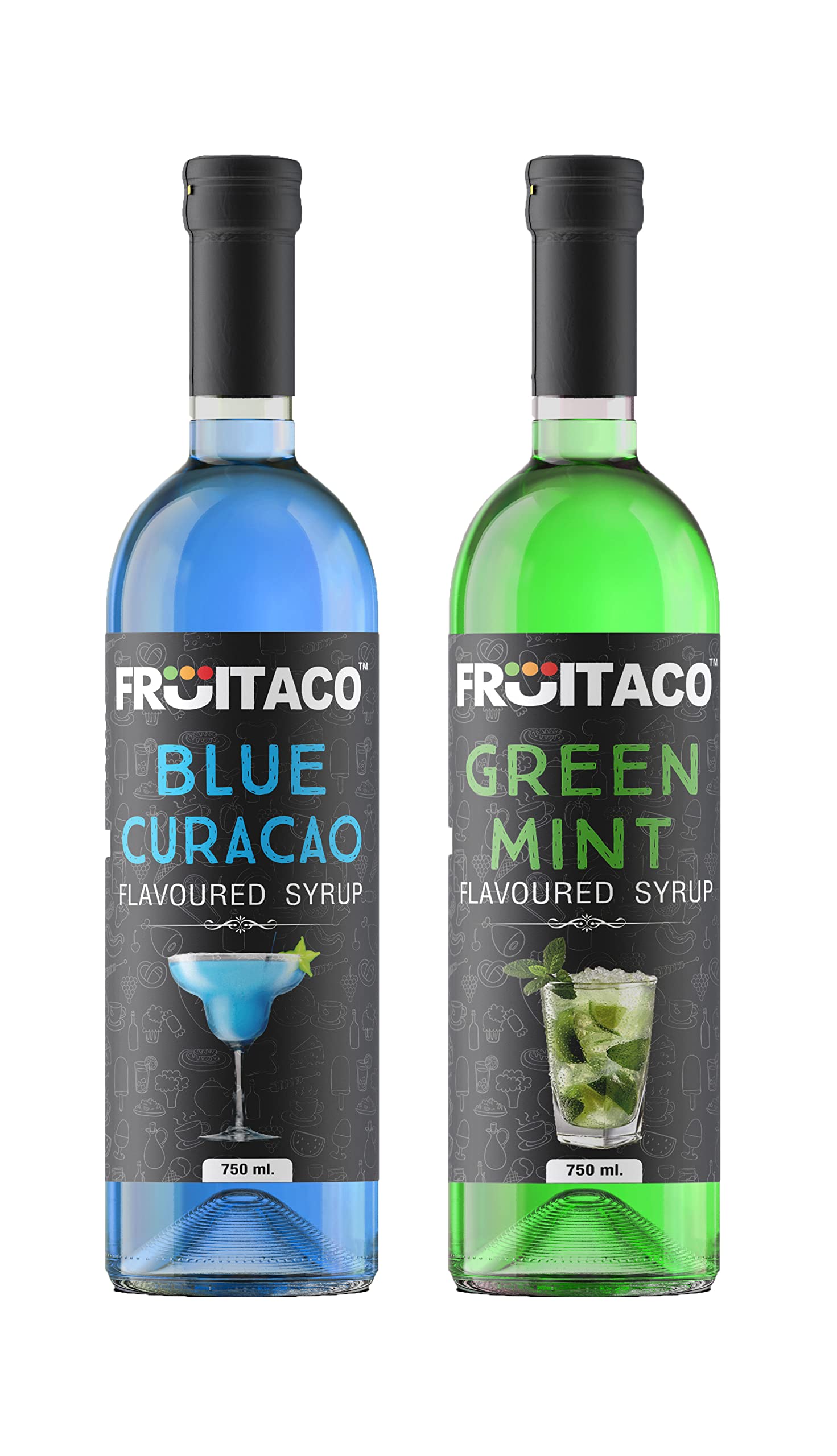Fruitaco Blue Curacao Liquid Syrup And Green Mint - Mocktail Syrup, Cocktail Mix, Cocktail Mojito Syrup - Perfect For Mocktails & Cocktails, Mint Syrup Flavor (Pack Of 2) (B08KWG447B) Amazon Price History, Amazon Price Tracker
