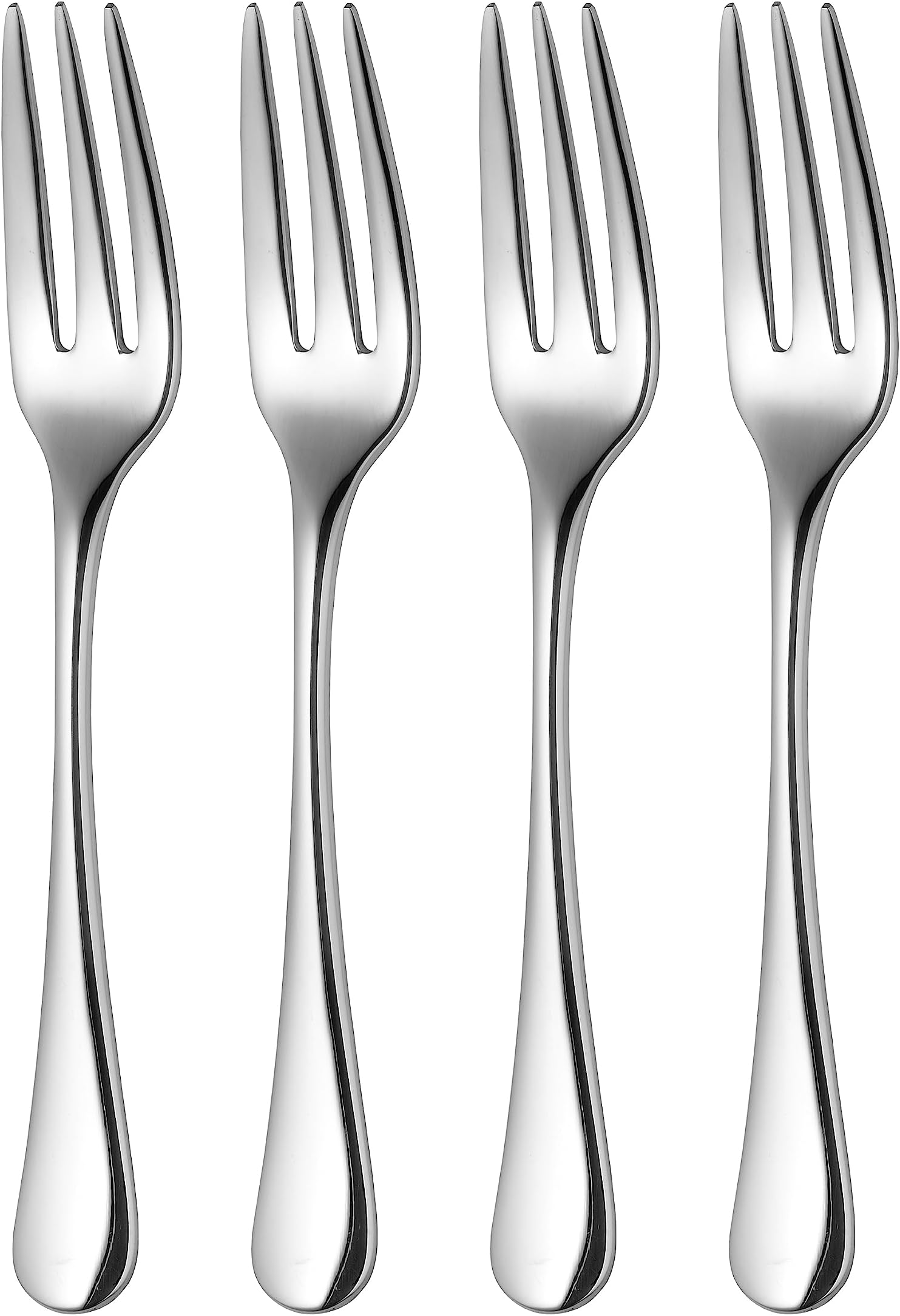 Radford Bright Cutlery Pastry Fork, Set of 4. Made from Stainless Steel. Dishwasher Safe.