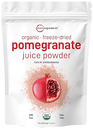 Organic Pomegranate Juice Powder, 1 Pound | 100% Natural Fruit