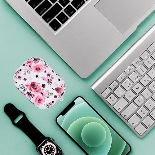 Miniatura 10 de OLEBAND Funda para Airpod de 3 generación (2021) con patrón, tapa dura, antideslizante, compatible con funda Apple Air pod de 3 generación, para