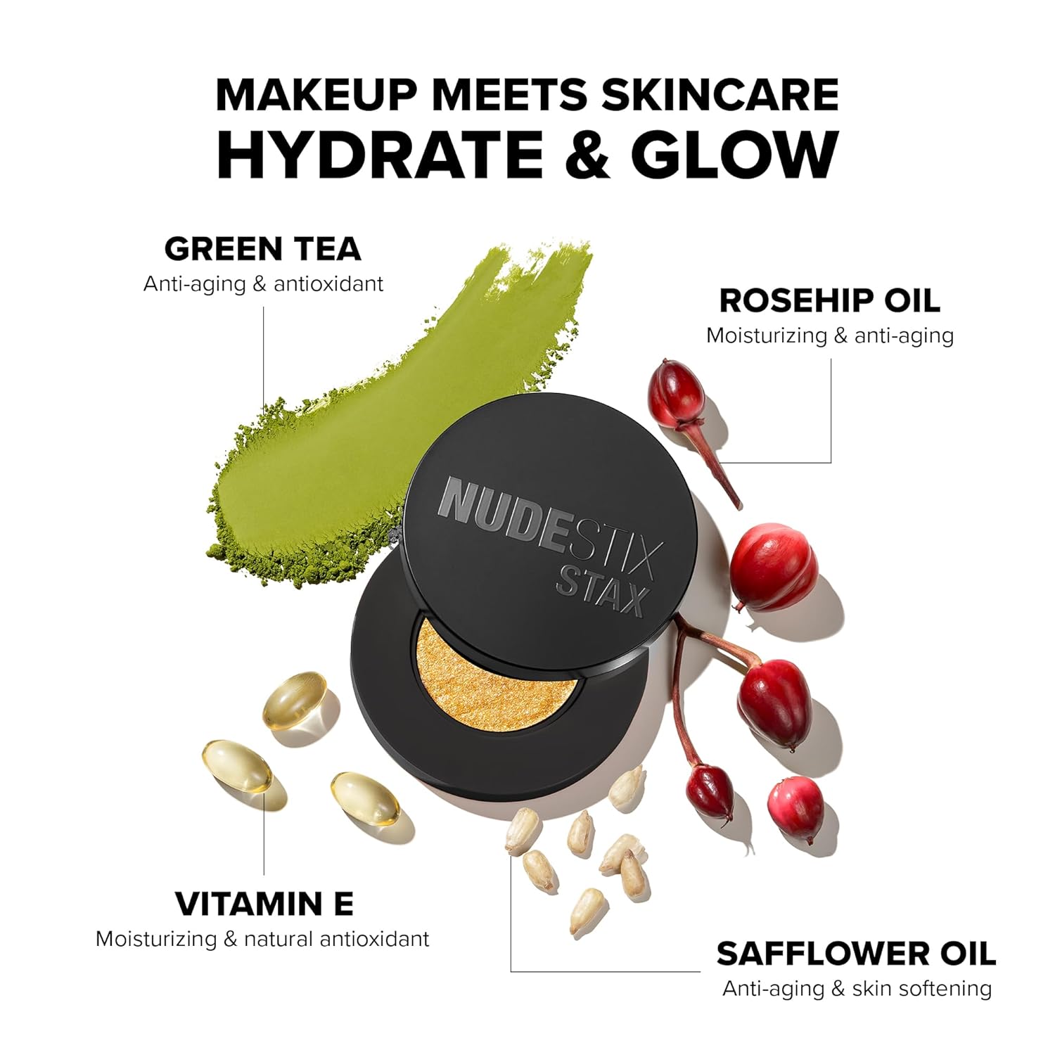 Nudestix STAX All Over Color Blush Balm – Multi-Use Cream Blush for Cheeks, Eyes & Lips with Soft Matte Finish