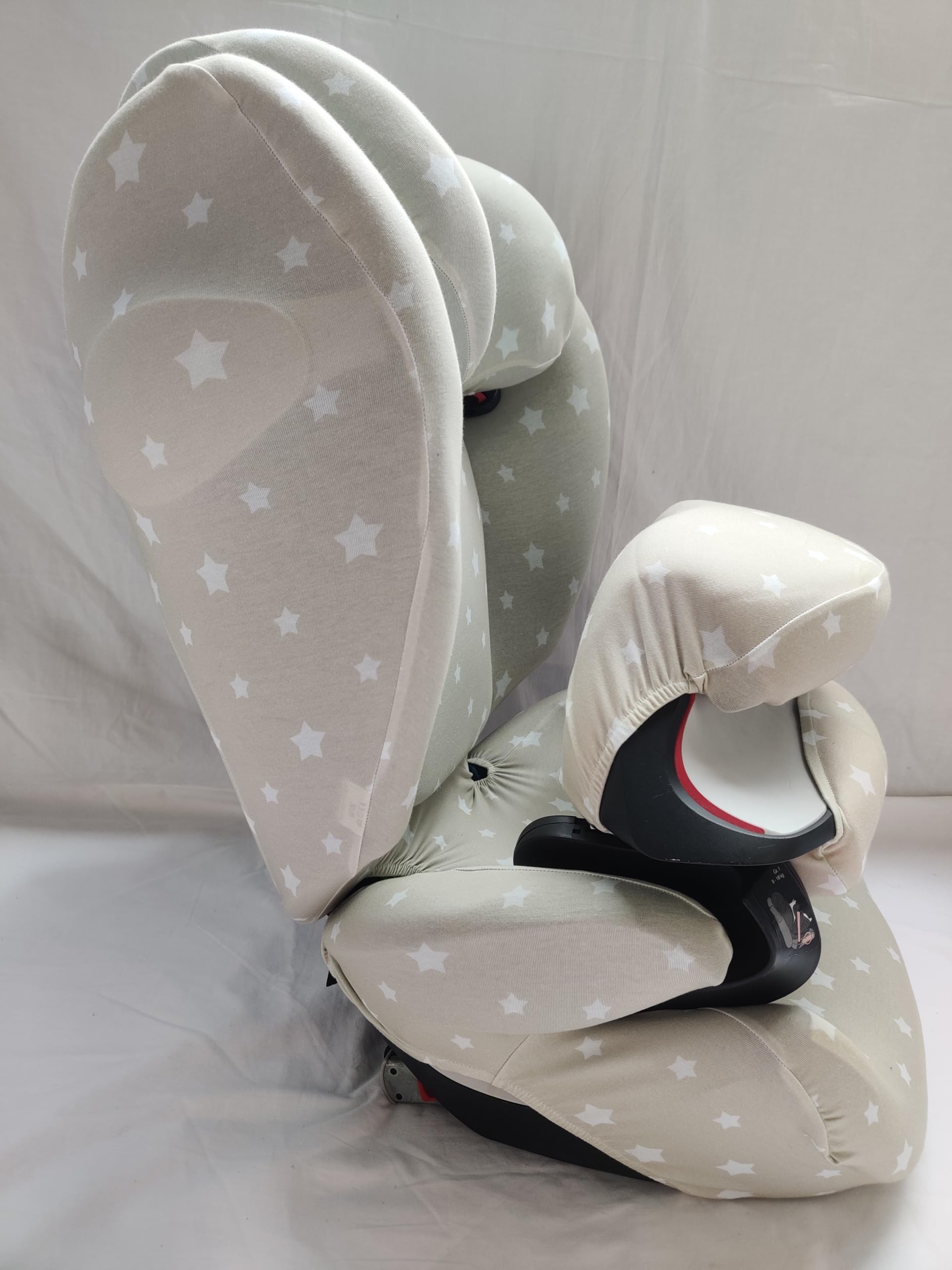 Housse Pour Siège Auto Cybex Solution M / Solution Fix - Groupe 1/2/3, Lavable 30°C, Blanc - 9