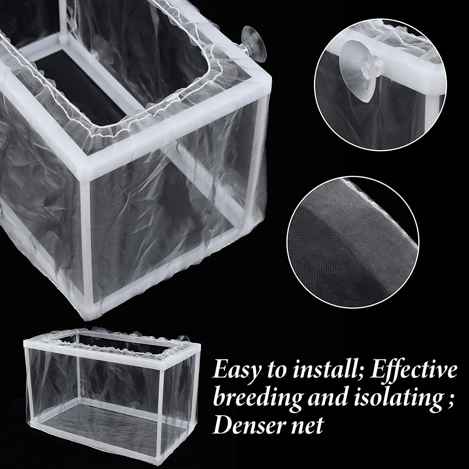 Amazon.com : 2 Pack Fish Breeding Box Set Tank Breeder Net