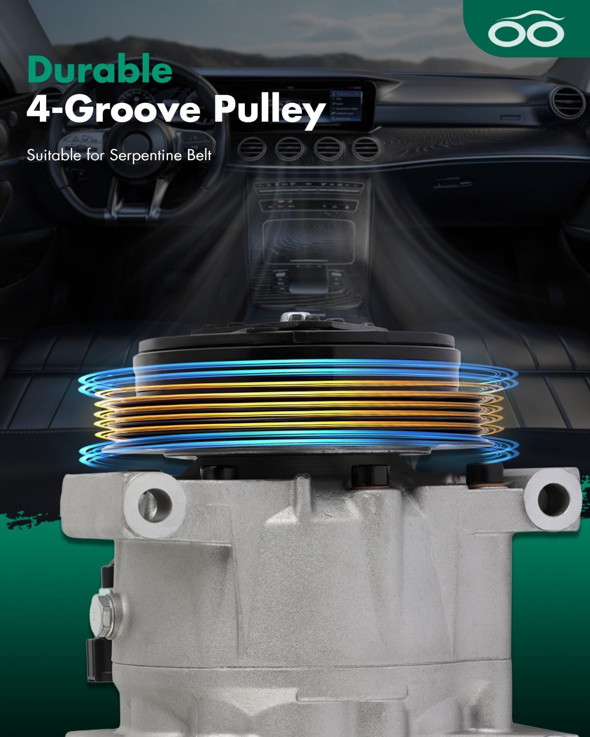 SCITOO AC Compressor fit for INFINITI for Q45 4.1L 1999 2000 2001 CO 10556C 8308145010 926006P301 926006P302 926006P303 926006P310 926006P311