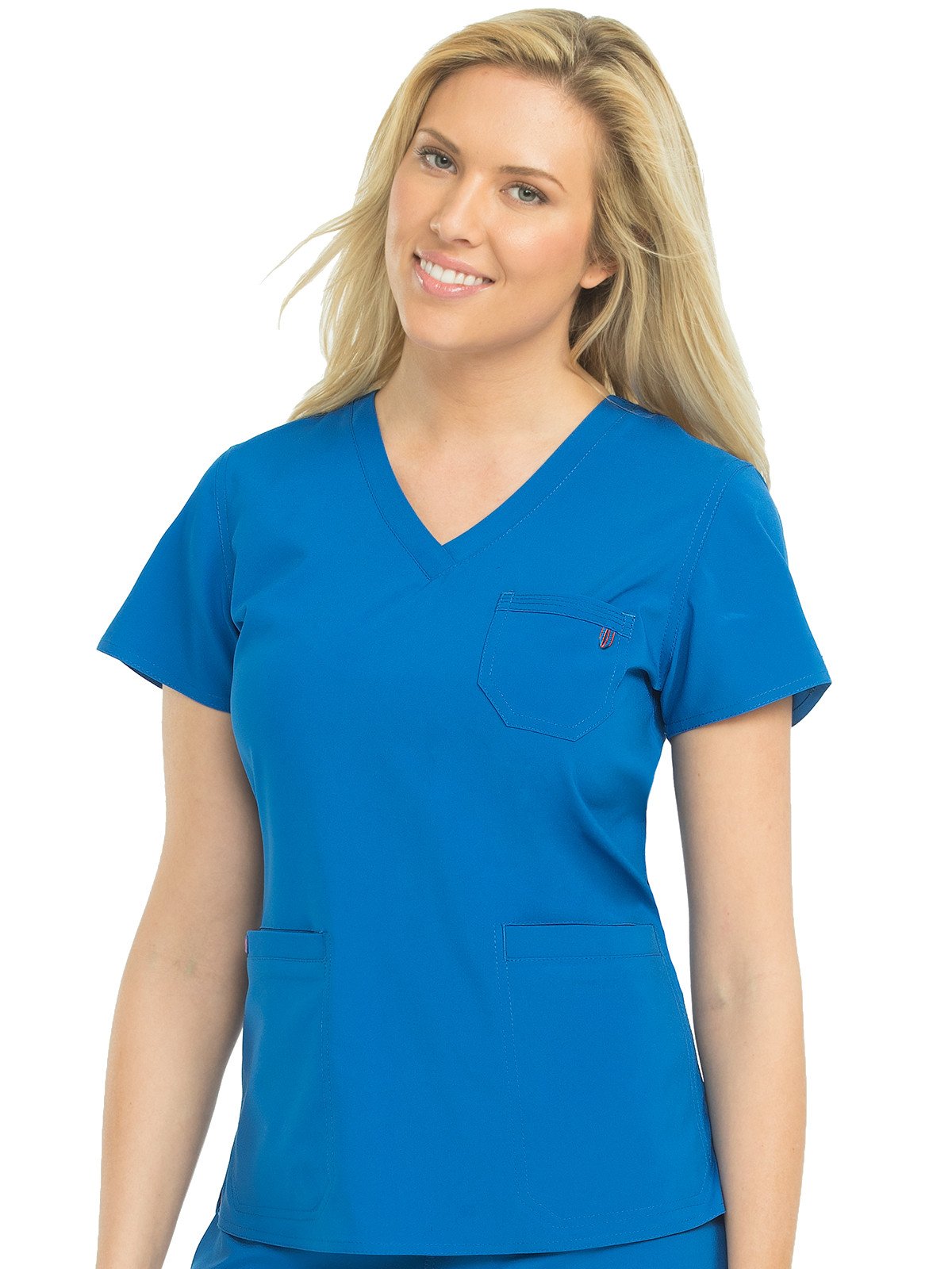 Med Couture Energy Women's 3-Pocket V-Neck Scrub Top