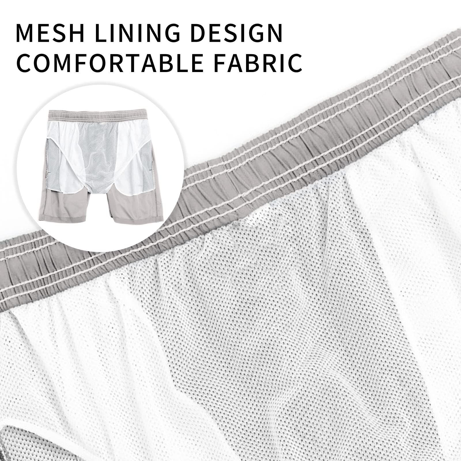 EDOTON Costumi da Bagno Uomo, Leggeri ad Asciugatura Rapida Costume Piscina Uomo Lungo Impermeabili Costume Uomo Mare con Cintura Regolabile e Tasche/Nuoto/Surf/Casual