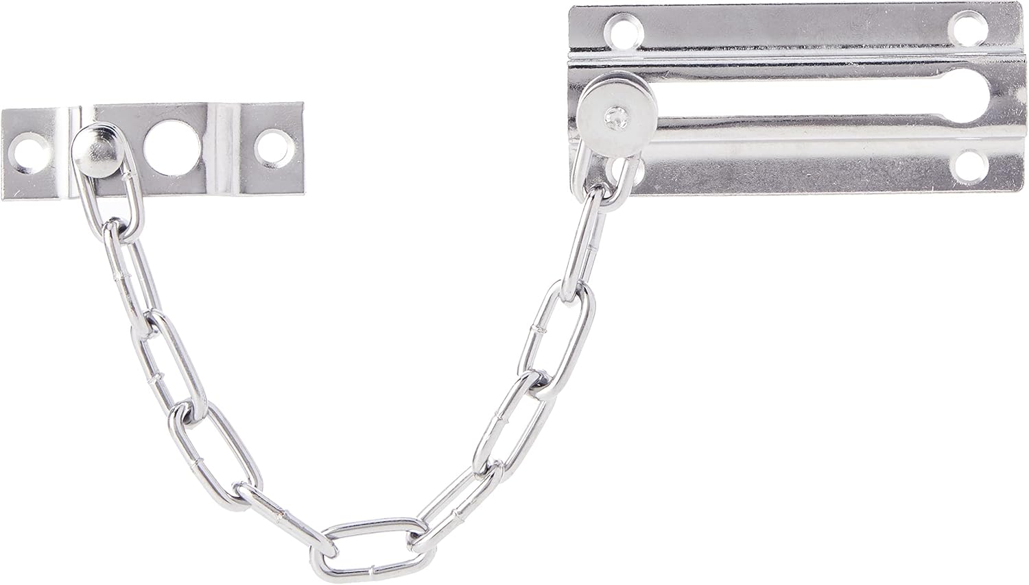 Merriway BH02668 Door Security Chain - Chrome Plated Steel
