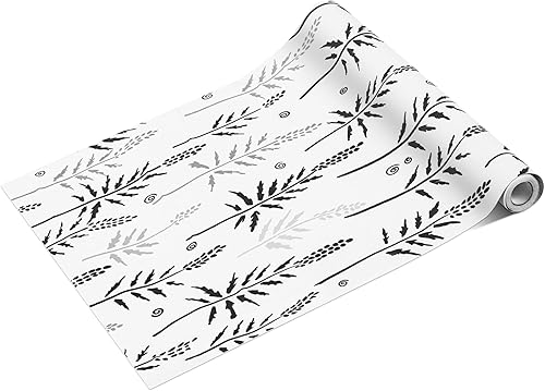 Miniatura 8 de Papel de contacto floral de peonía blanca de camelia para estantes, papel tapiz autoadhesivo para estanterías, película decorativa de vinilo para