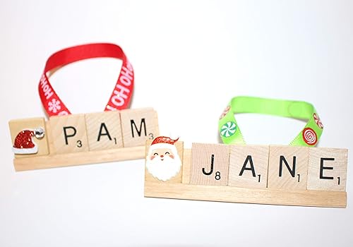 Miniatura 2 de Personalized Christmas Tree Ornament, Custom Ornament, Scrabble Ornament, Personalized Christmas Ornament, Personalized Ornament, Name Ornament,