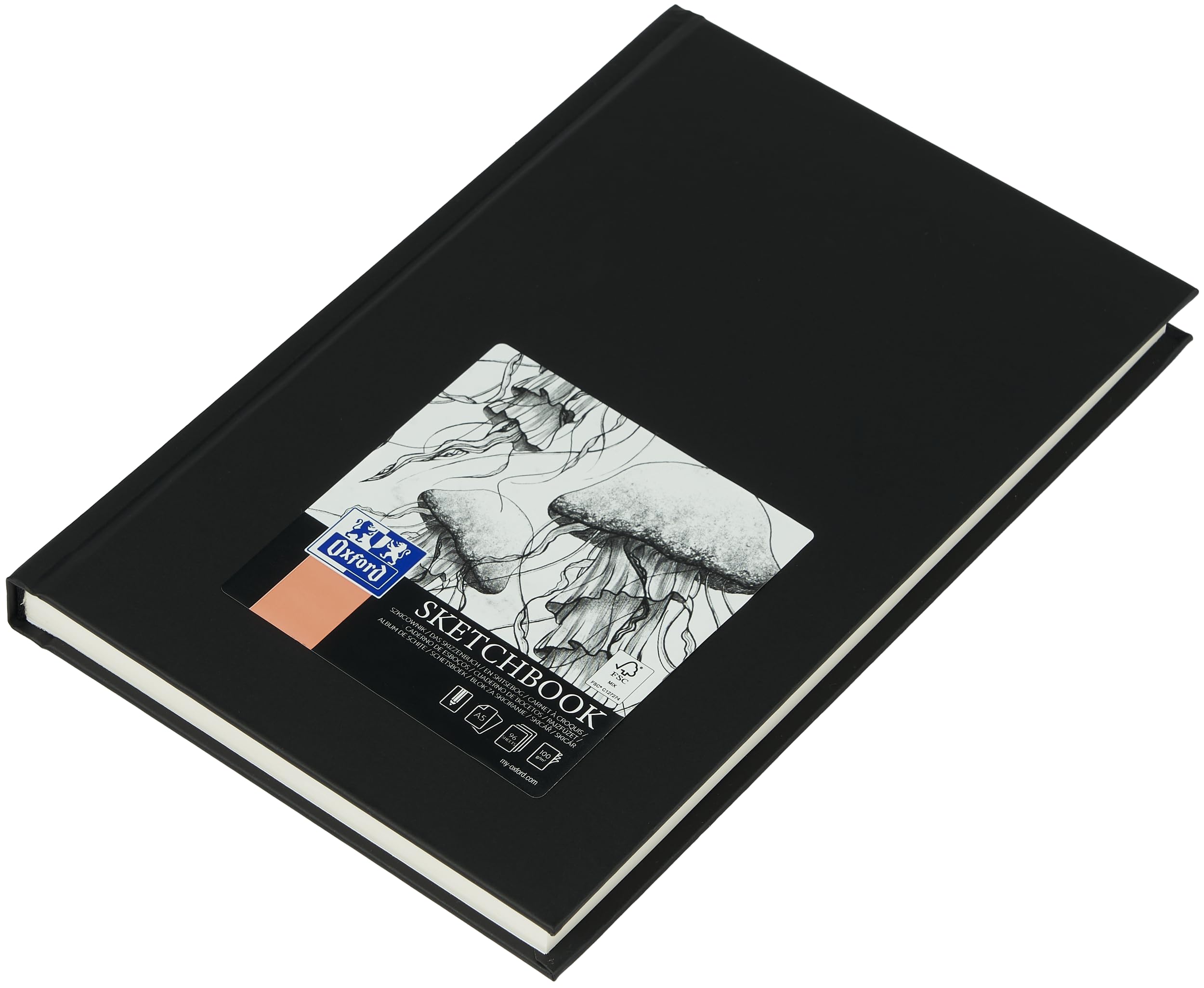 Amazon.co.jp: Oxford Sketchbook A5 ハードカバー 192ページ 100g