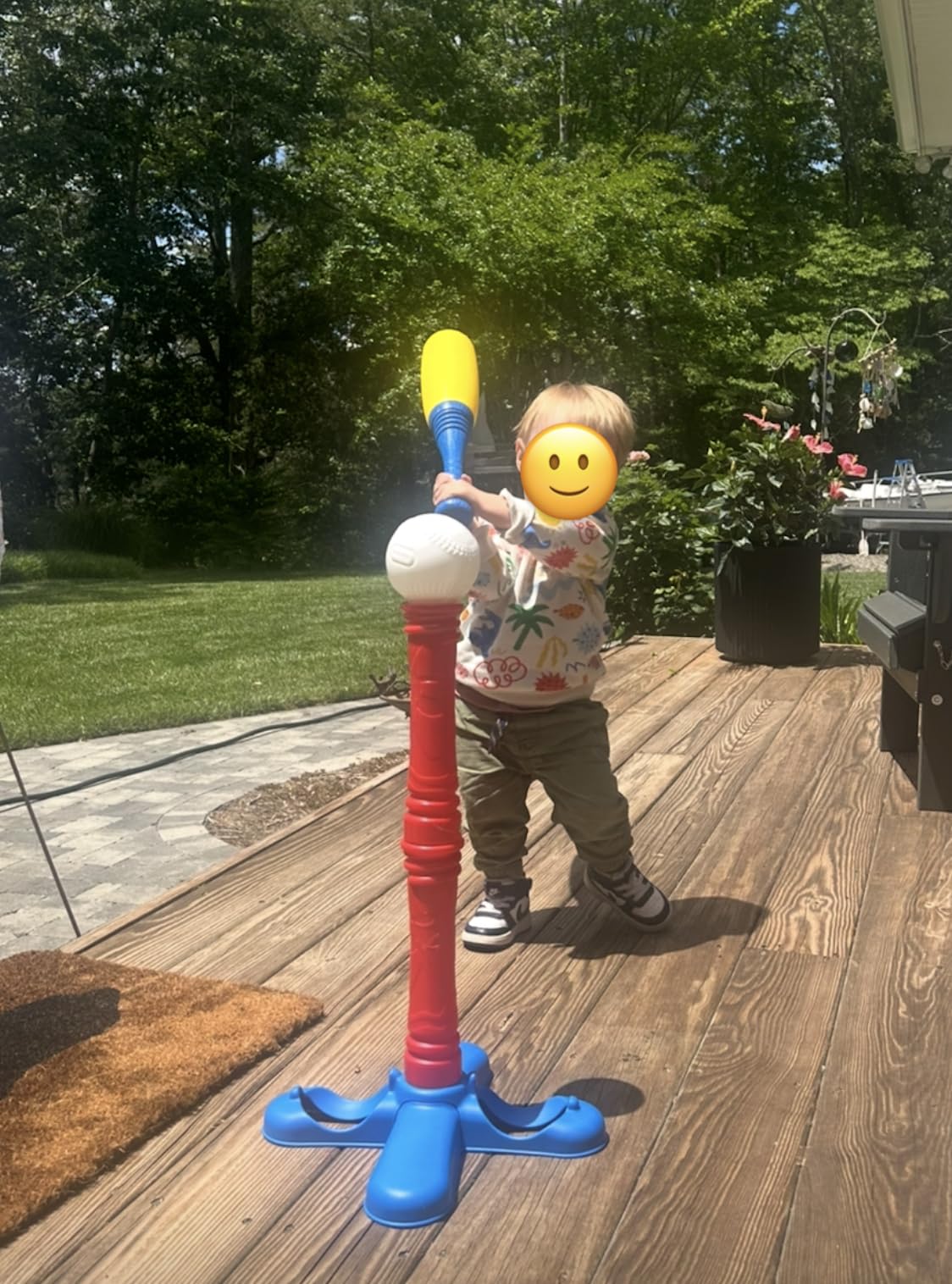 Customer using Little Tikes T-Ball Set