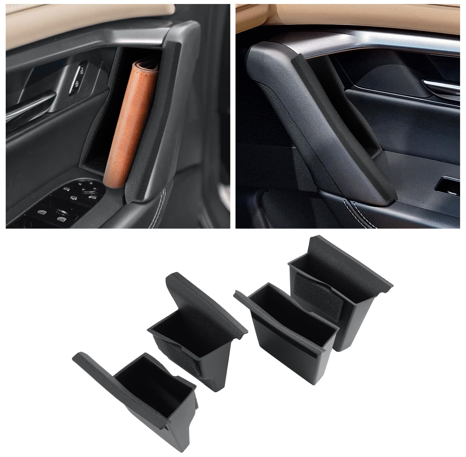 CDEFG 4Pcs for 2026 Mazda CX5 Center Console Organizer Door Handle Pocket