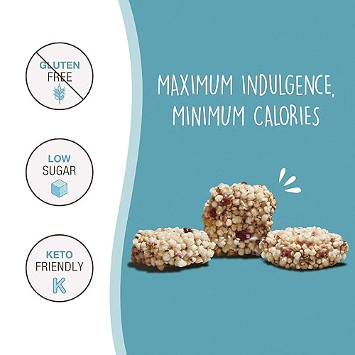 Miniatura 9 de Don't Worry Quinoa Bites  Paquete de 6  Chocolate  Snacks sin gluten, ricos en fibra y proteínas  Snacks Keto  Snacks saludables solo 4 calorías