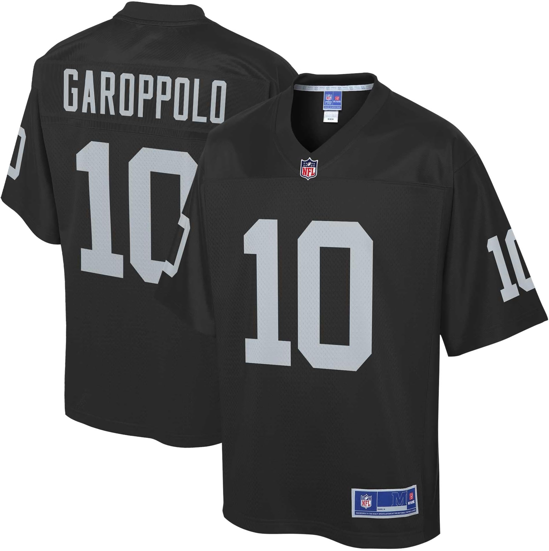 NFL PRO LINEMen's Jimmy Garoppolo Black Las Vegas Raiders Pro Line Jersey