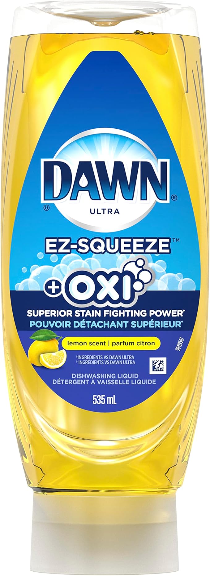 Dawn EZSqueeze Ultra Oxi Dish Soap, Dishwashing Liquid, Lemon Scent