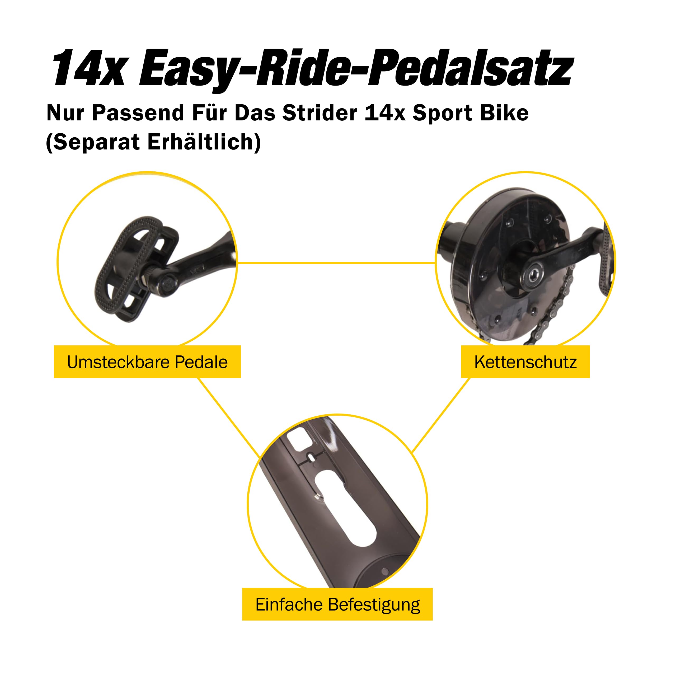 laufrad pedale nachrüstbar Strider 14x Easy-Ride Pedal Conversion Kit - Verwandelt in Fahrrad mit - Schnelle, Einfache Montage BOSS SYB-5 Bass Synthesizer Age_Adult Models:Module 3【32 Tooth】