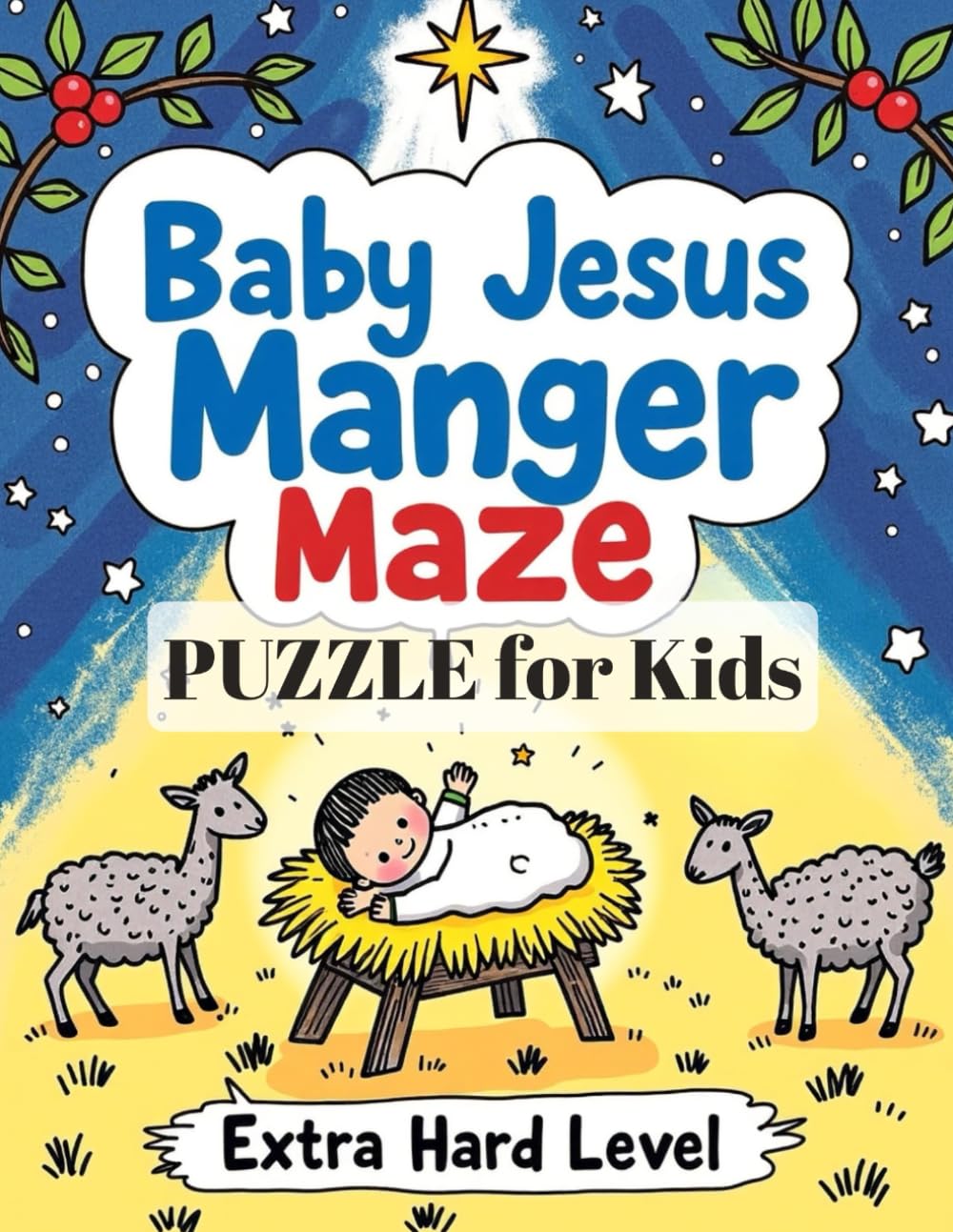 Baby Jesus Manger Maze Puzzle for Kids - Extra Hard Level