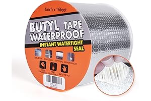 4inch x 16ft Butyl Waterproof Aluminum Sealant Tape for Home Repairs