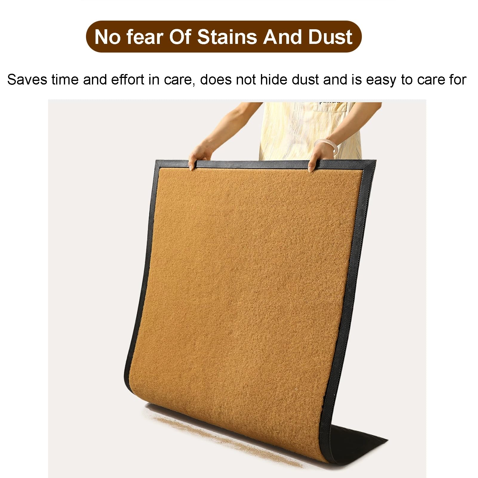 Zerbino Ingresso Esterno in Cocco Anti-Sporco Lavabile | prevent skidding Low Profile Durable Door Mat per Ingresso, Interno Esterno(C,23.6x35.4in/60x90cm)