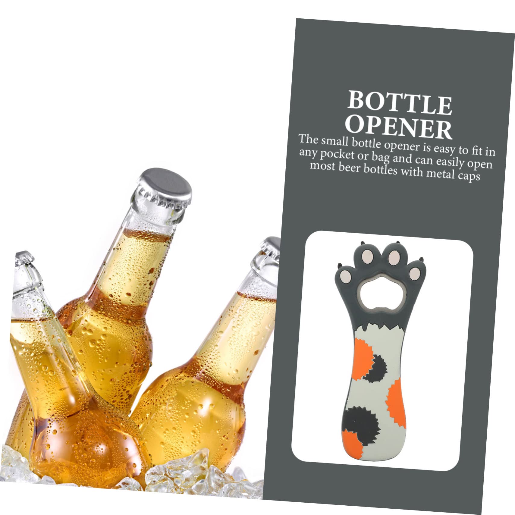 Cabilock 3piezas Abrebotellas Magnético De Inoxidable Para Refrigerador Abrebotellas Práctico y Ergonómico Para Cerveza y Camping