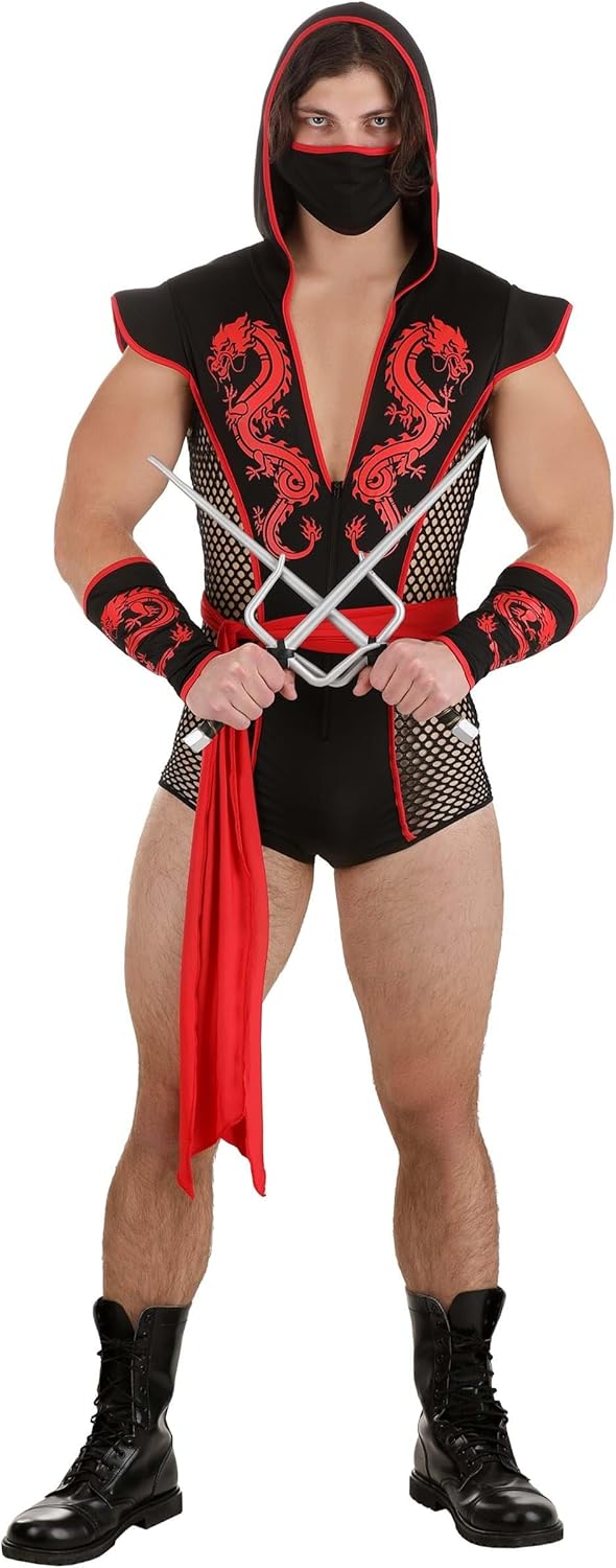 Miniatura 2 de Disfraz de Ninja Dragón Sexy para Hombre
