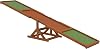 PawHut Wooden Dog Agility Seesaw for Training and Exercise, Platform Equipment Run Game Toy, Weather Resistant Pet Supplies, 83 L x 16 W x 14 H, Orange