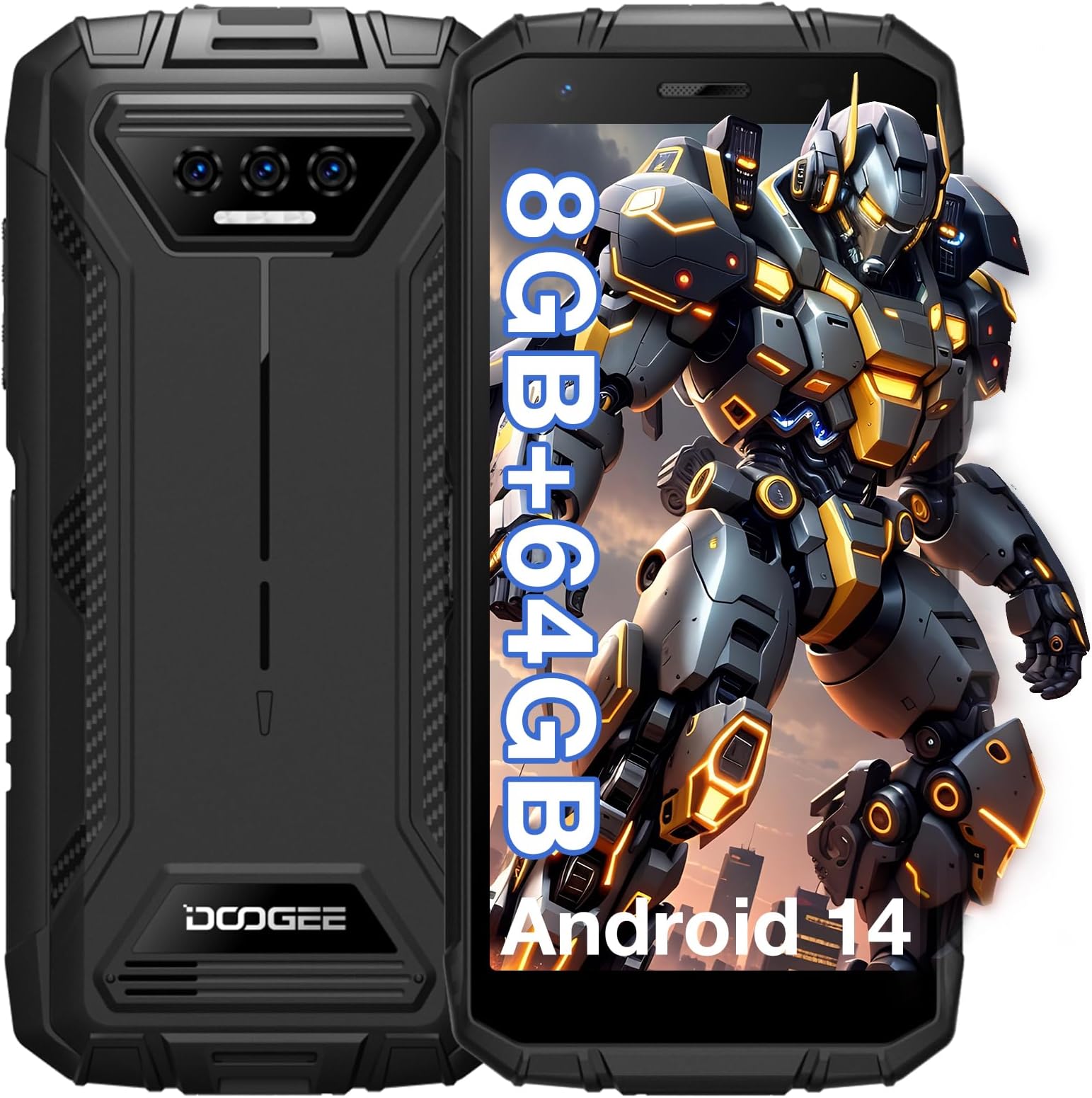 DOOGEE S41T Rugged Smartphone Unlocked 2024, Black