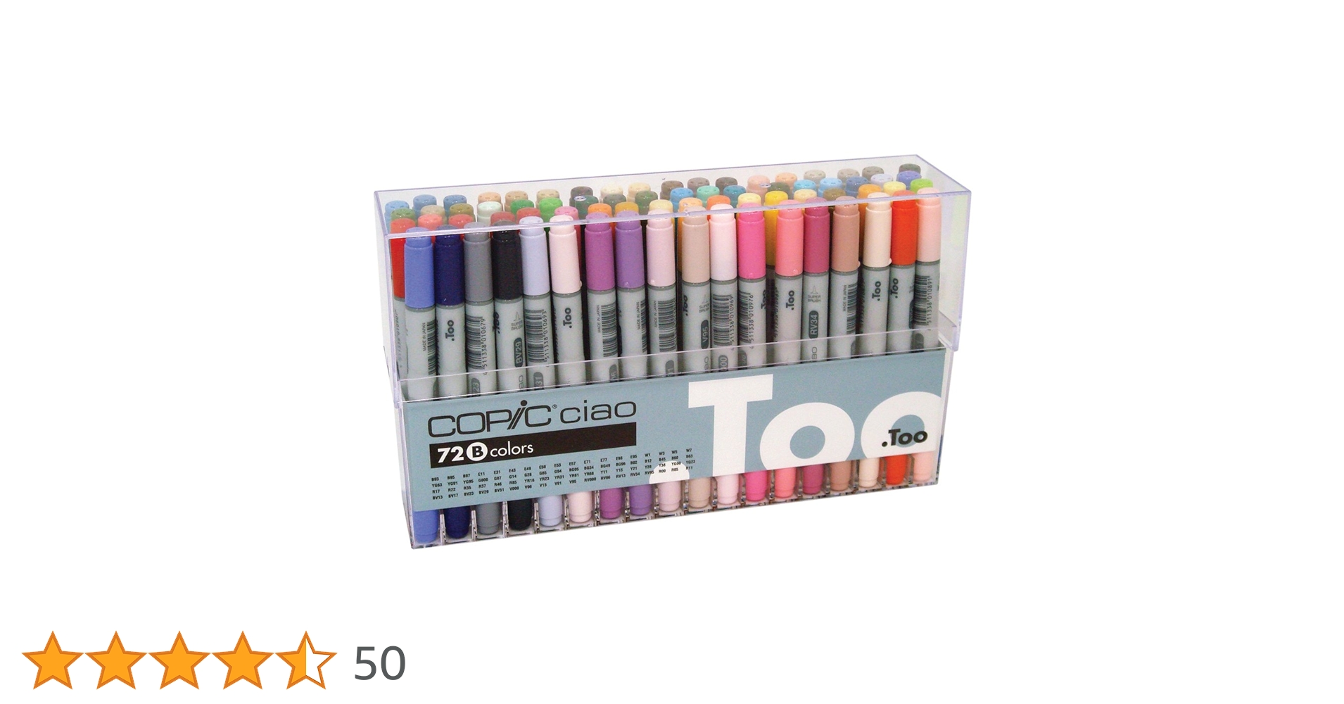 Amazon | TOO コピックチャオ 72色Bセット | アートマーカー | 文房具