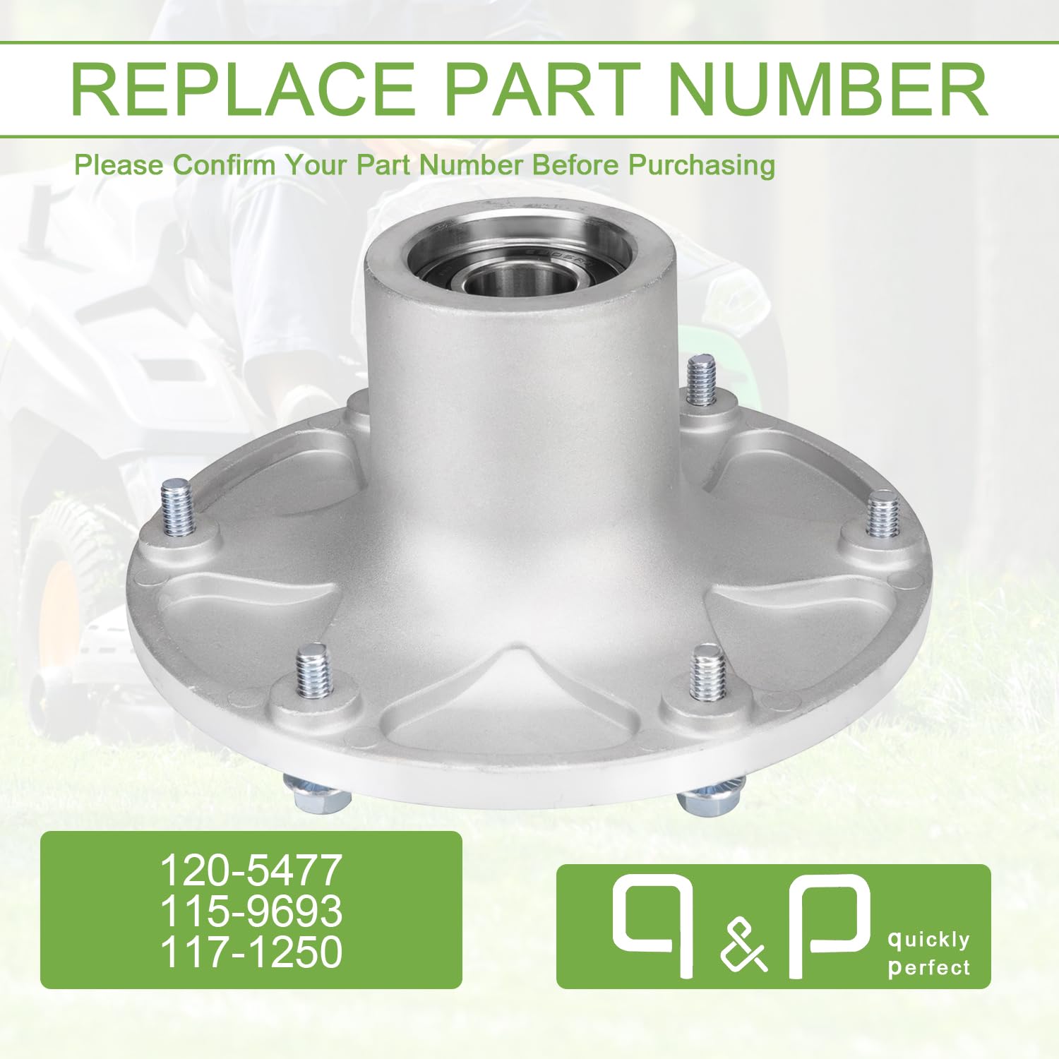 Amazon.com : q&p Spindle Assembly 120-5477 115-9693 117-1250 for