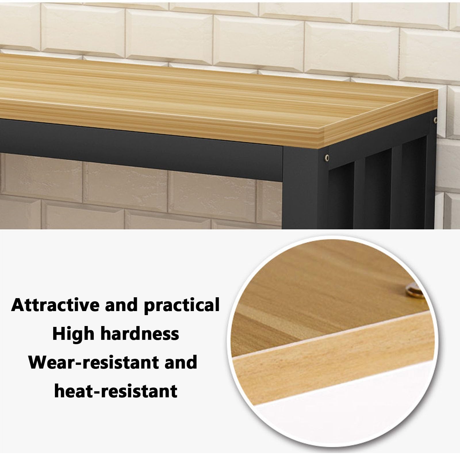 Mueble Acuario, Soporte Metálico para Acuarios Y Terrarios | Con Estante de Almacenamiento Y Patas Niveladoras Ajustables(Natural,90x45cm/35.43x17.71in)